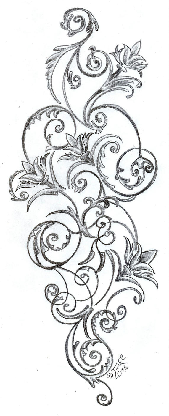 Flowers ornamentation Design | Flower Tattoo