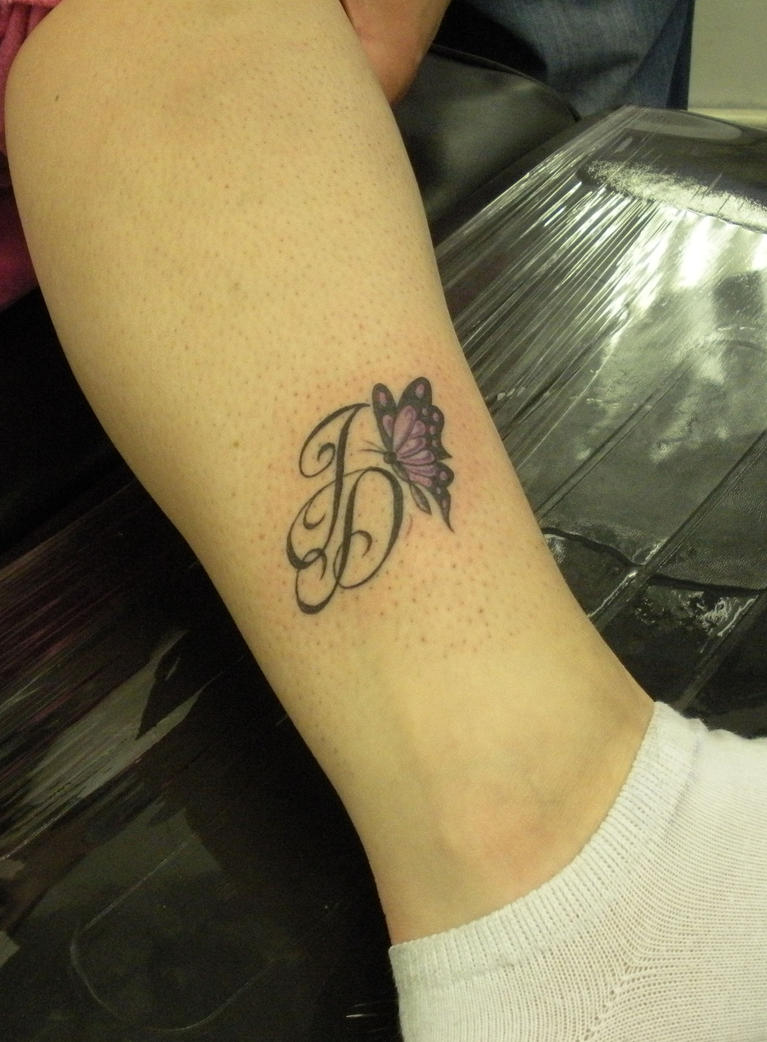 Butterfly and Initials