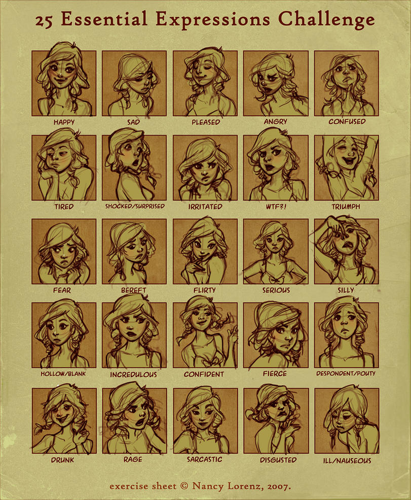 25 expressions challenge by loish