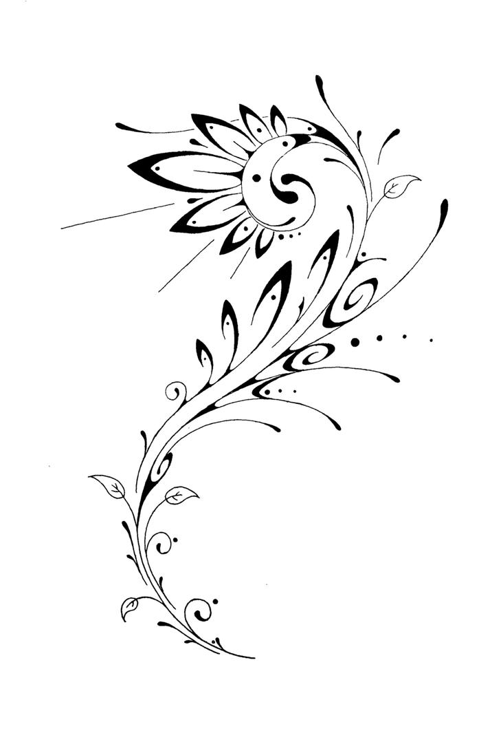 Sun flower | Flower Tattoo