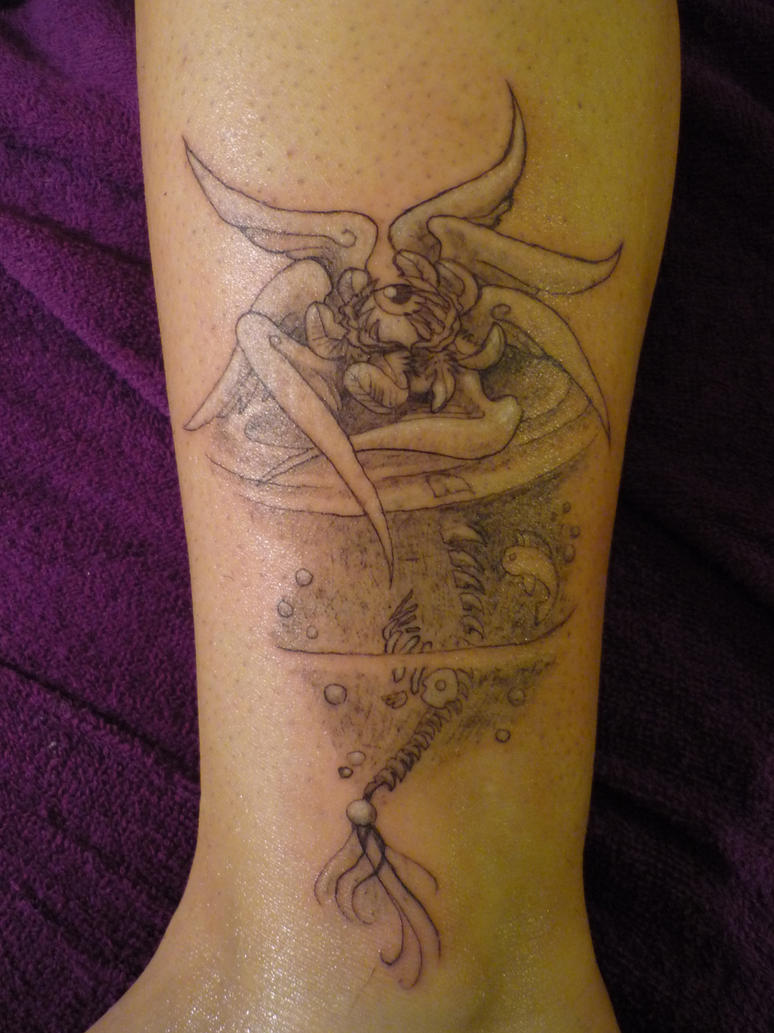 mine tattoo one foot in by celipa on deviantART