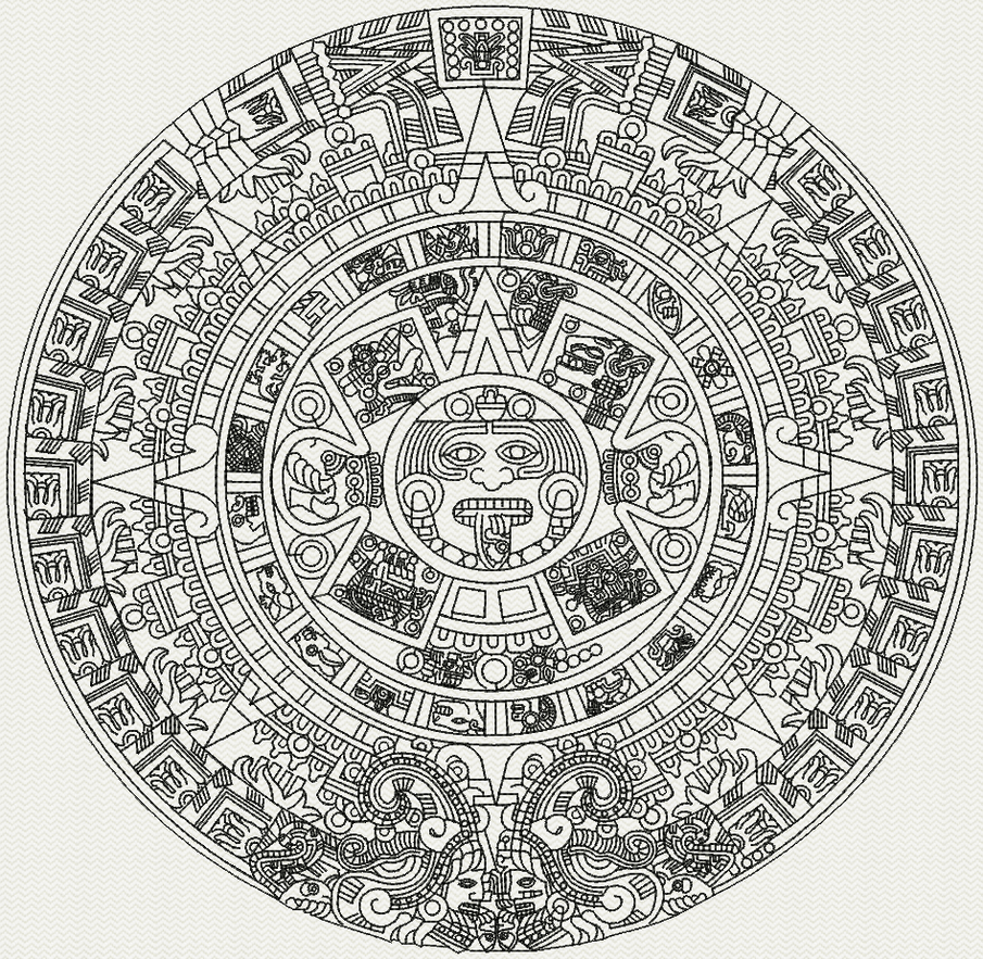 Aztec Calendar by luinks on DeviantArt