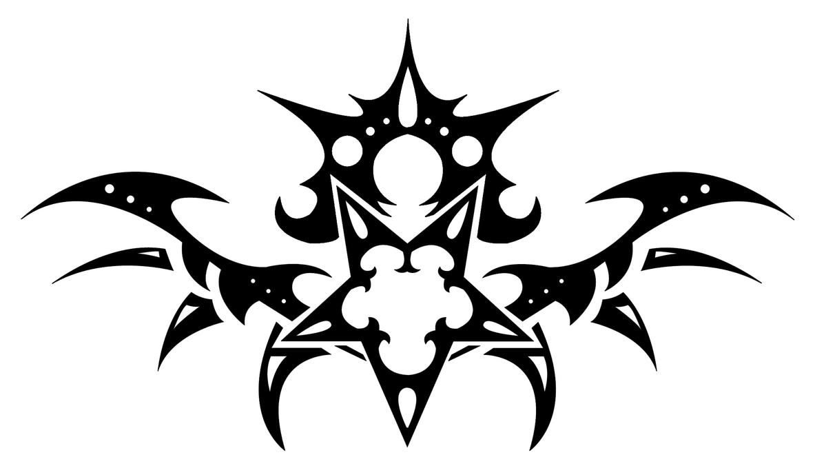 Tattoo Design: Star with Wings