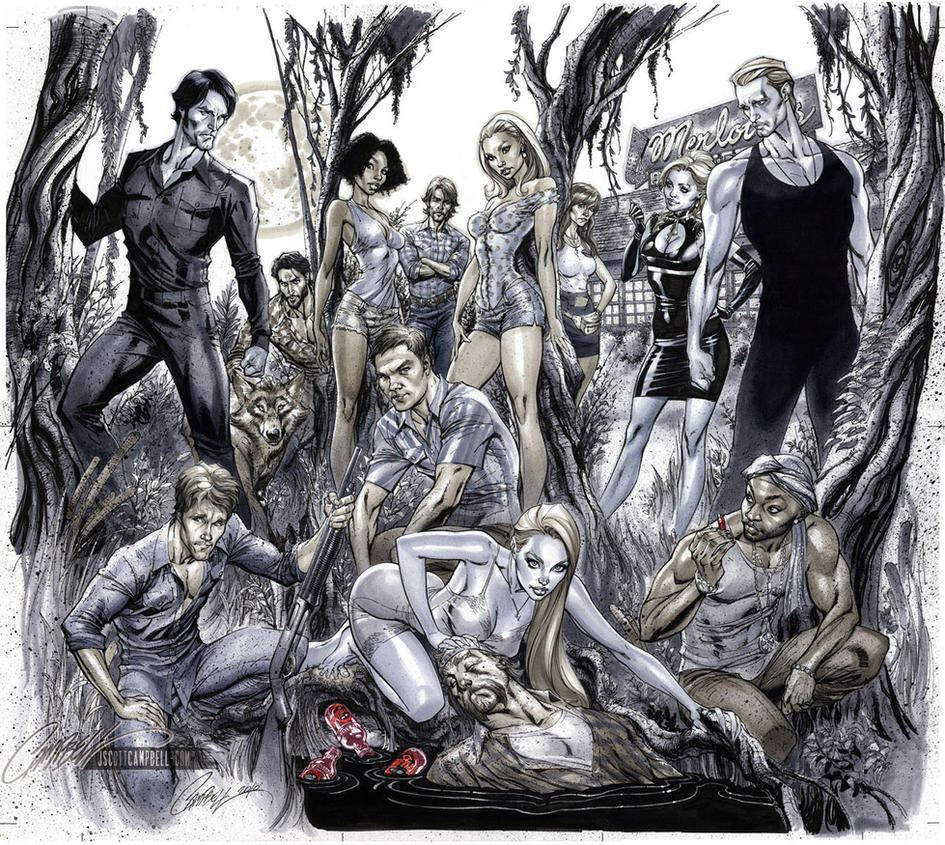 TRUE BLOOD "Tainted Love" covers 1-6 by J-Scott-Campbell
