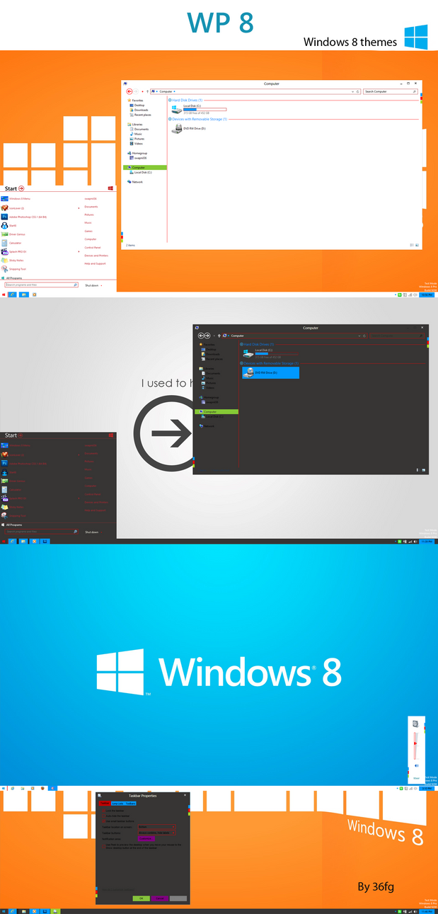 WP8 Theme for Win8/8.1/7