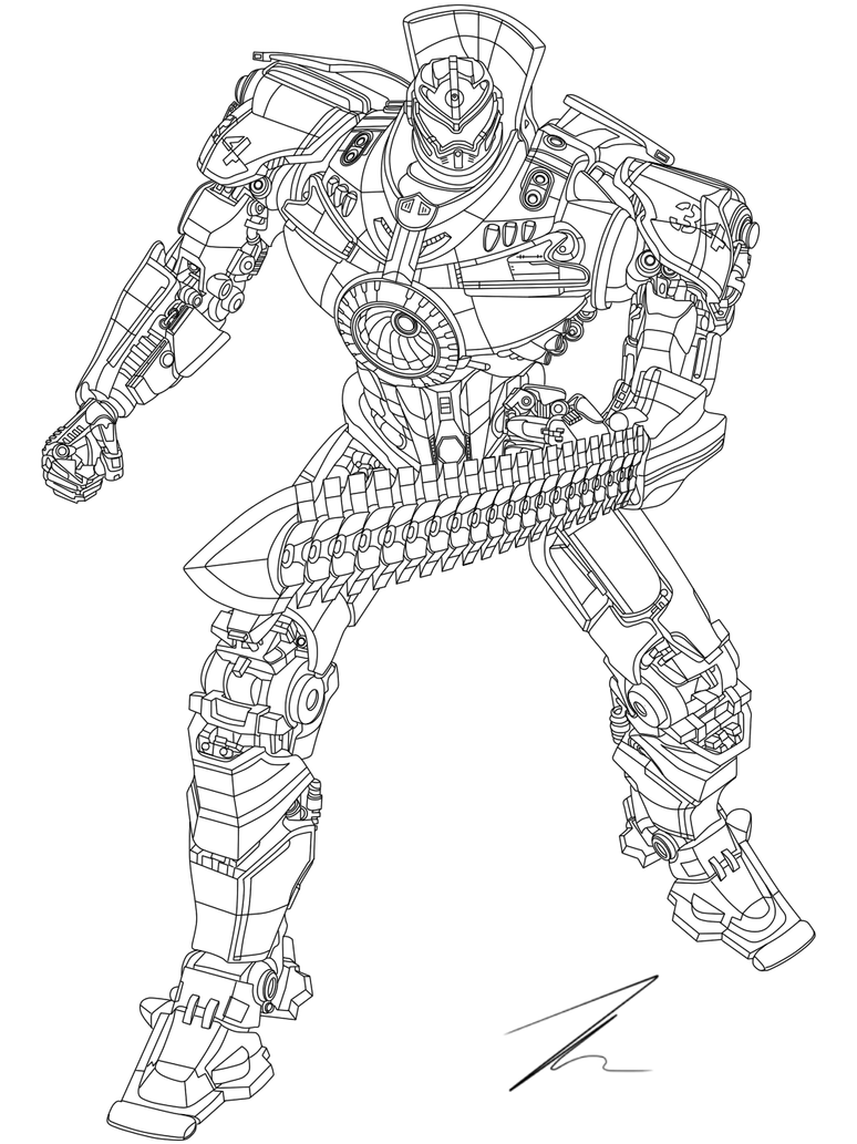 pacific rim gypsy danger coloring pages - photo #11