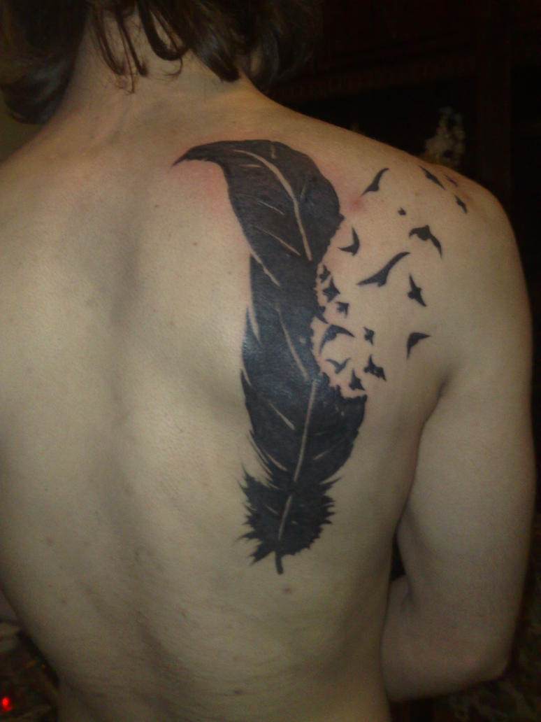 Feather Into Birds Tattoo Picture 5