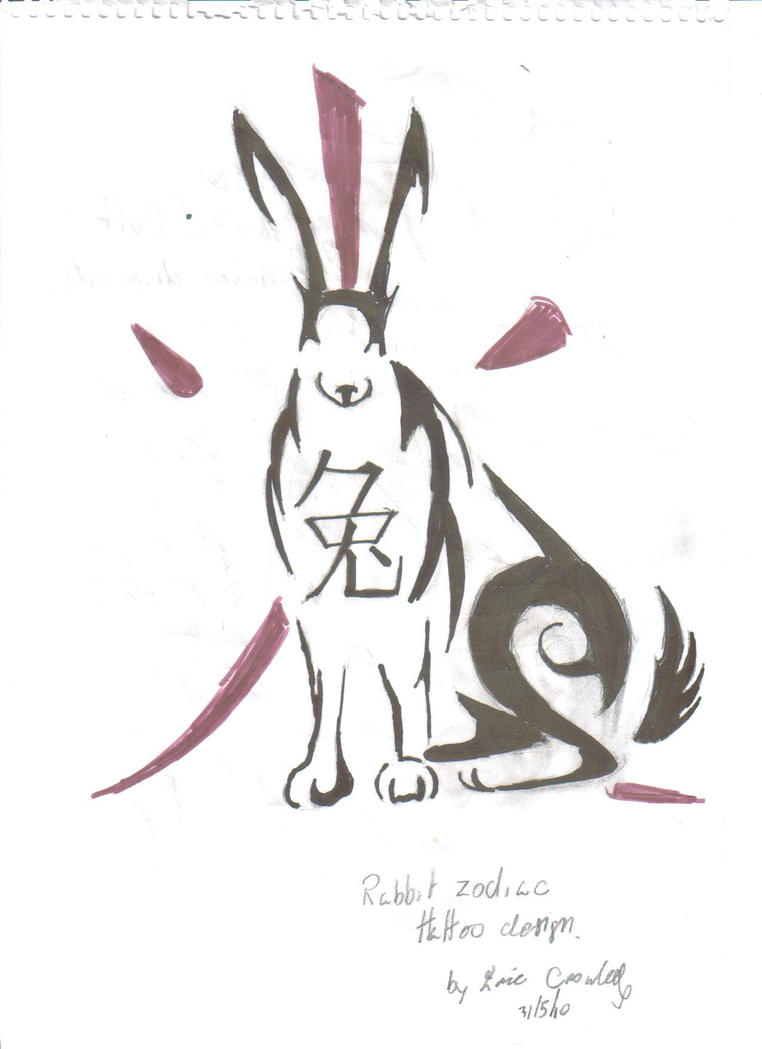 Rabbit Zodiac Tattoo 1 by DemiDemonRico09 on deviantART