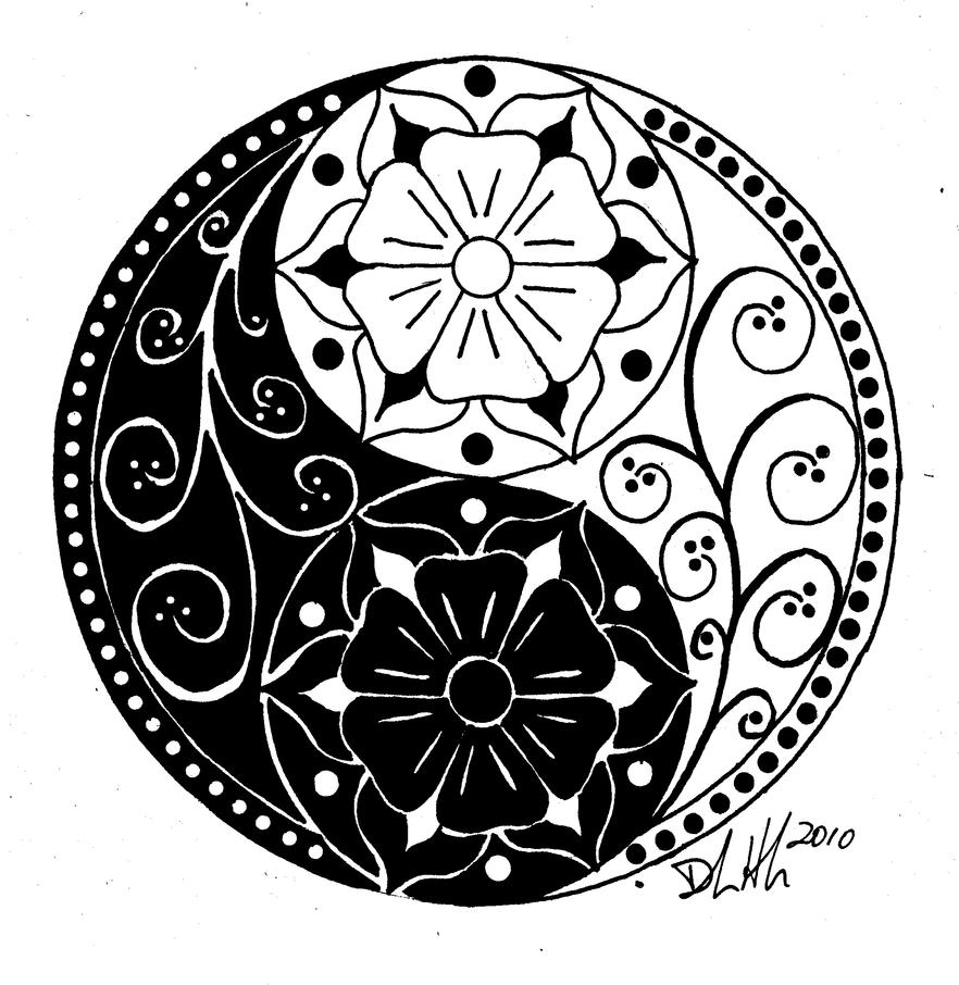 Yin Yang | Flower Tattoo