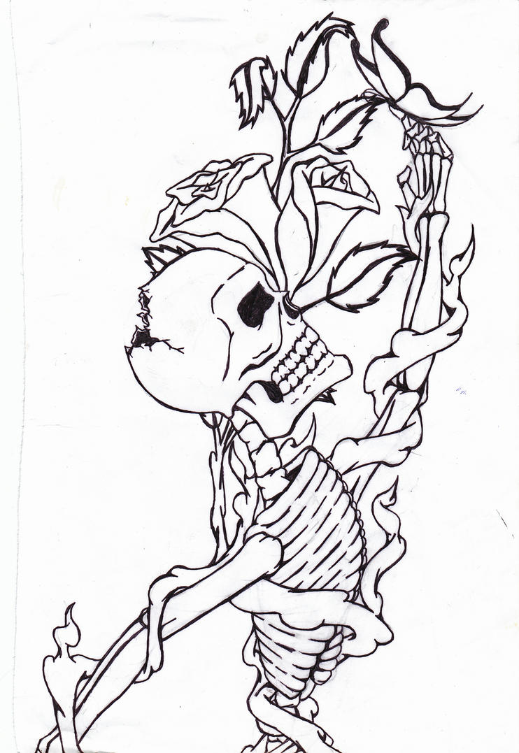 Beauty in Death | Flower Tattoo