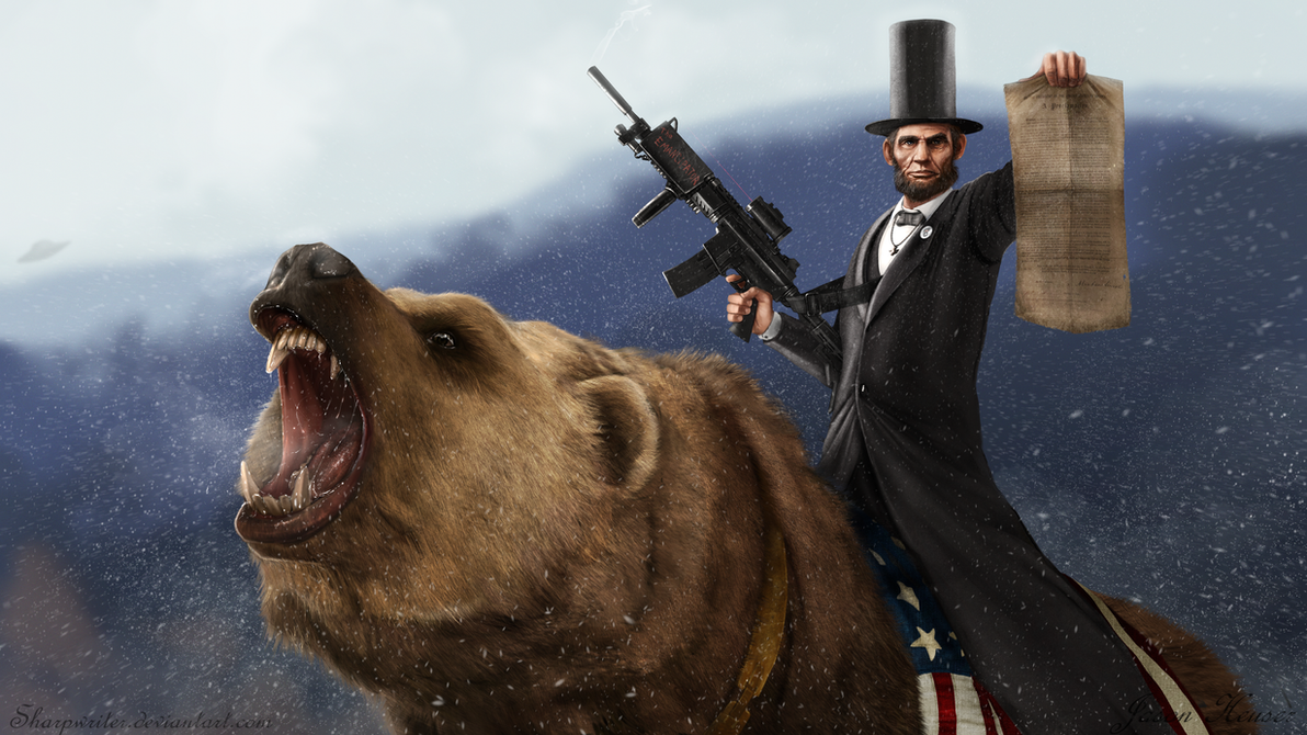 abe_lincoln_riding_a_grizzly_by_sharpwri