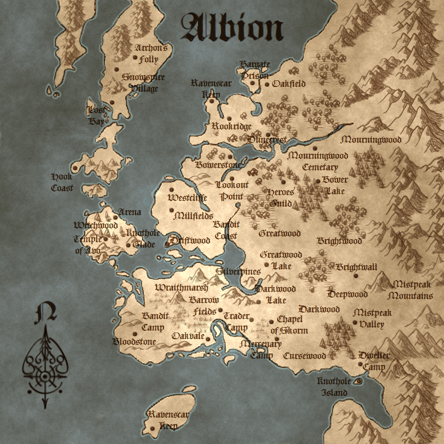 Fable Combined Illuminated Map by ~IsBreaLiomCaife on deviantART