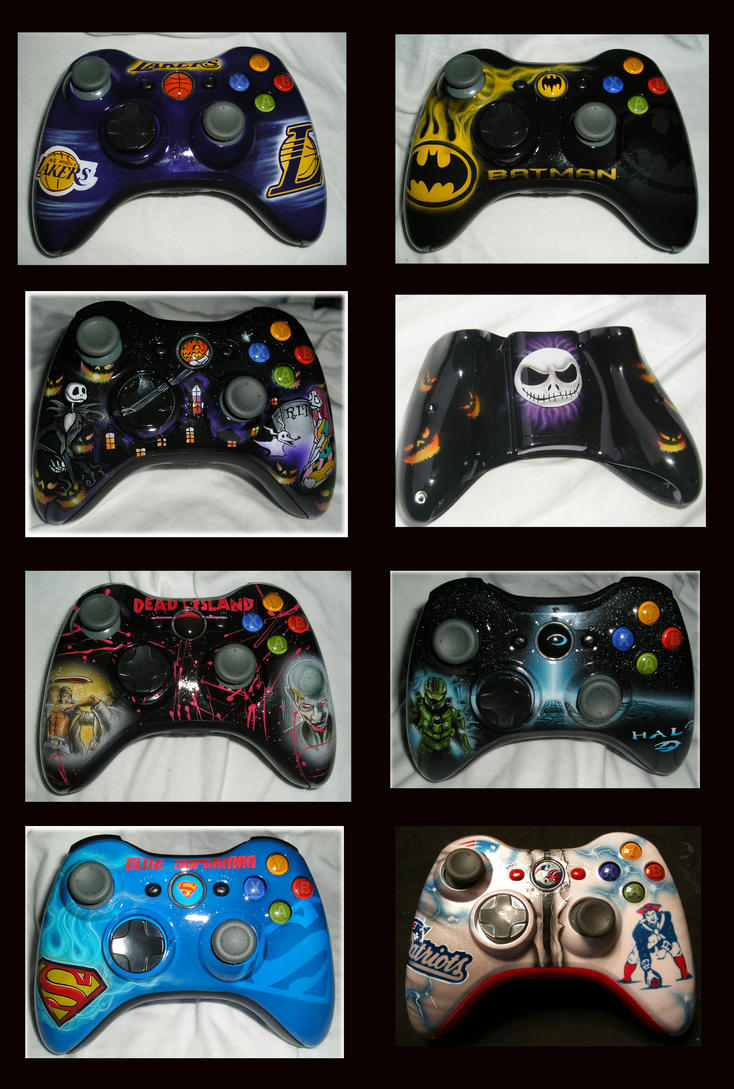 Xbox 360 controllers finished by chrisfurguson on DeviantArt