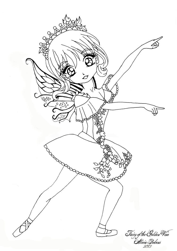 fairy anime coloring pages - photo #10