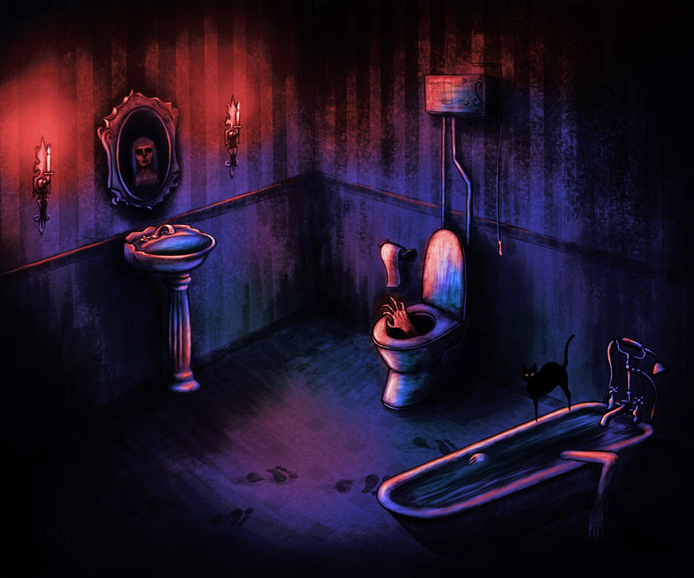 Image result for haunted bathroom