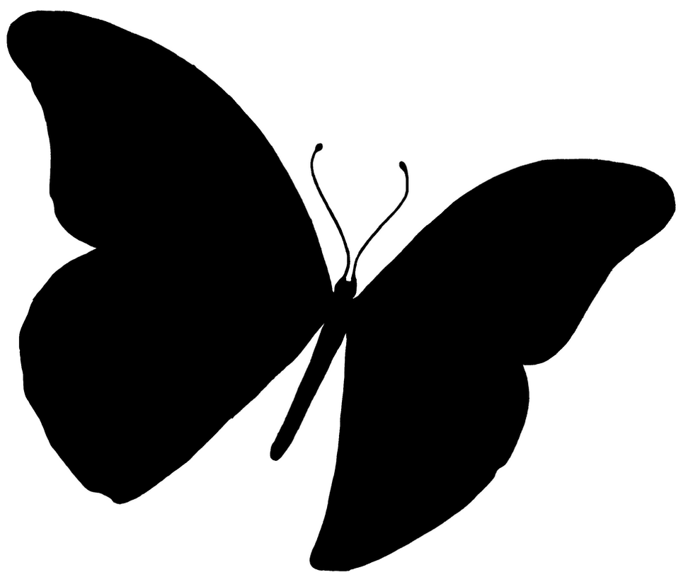 butterfly silhouette clip art free - photo #6