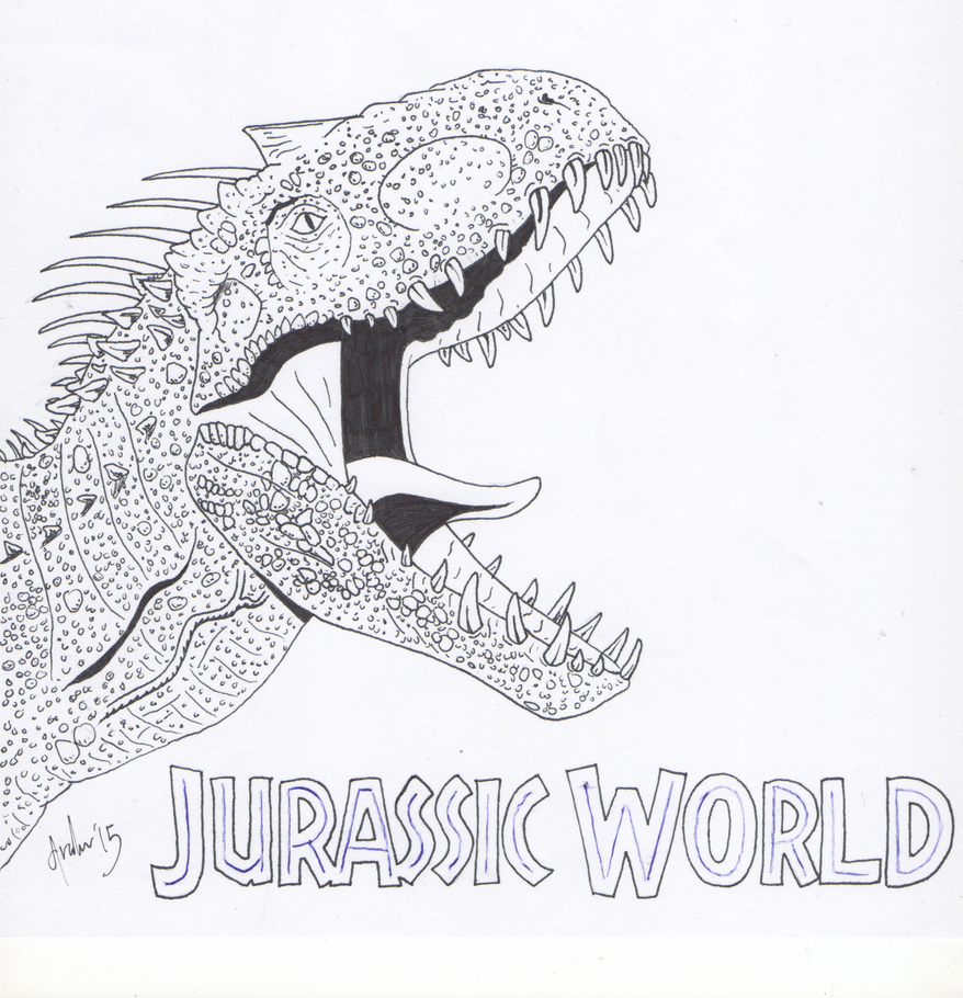 Indominous Rex Free Coloring Pages