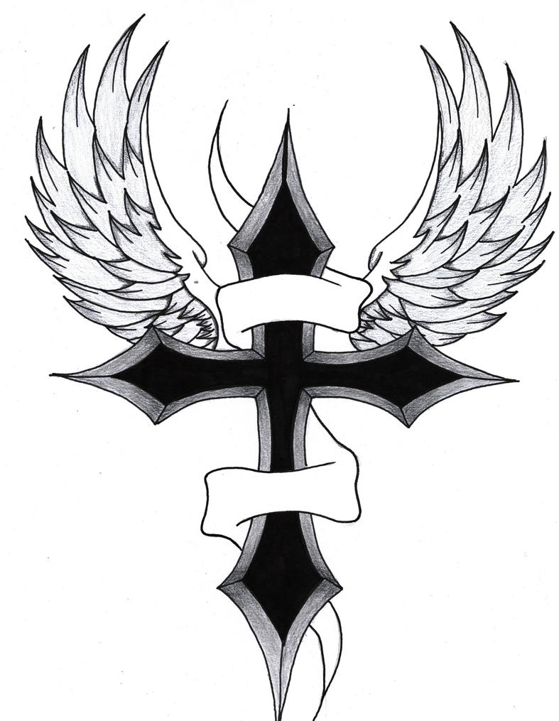 Cross With Wings By Purpleaf On DeviantART