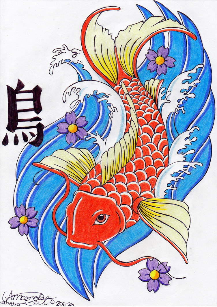 japanese fighting fish tattoo