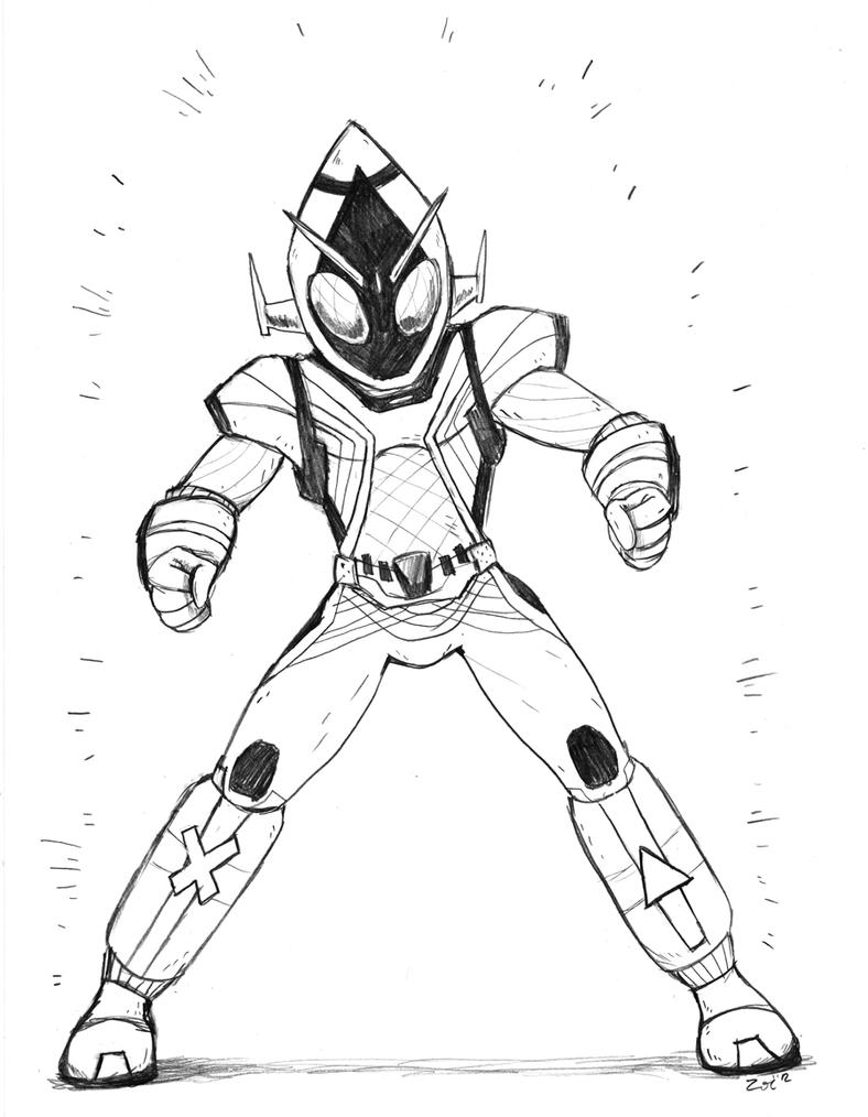 kamen rider coloring pages - photo #2