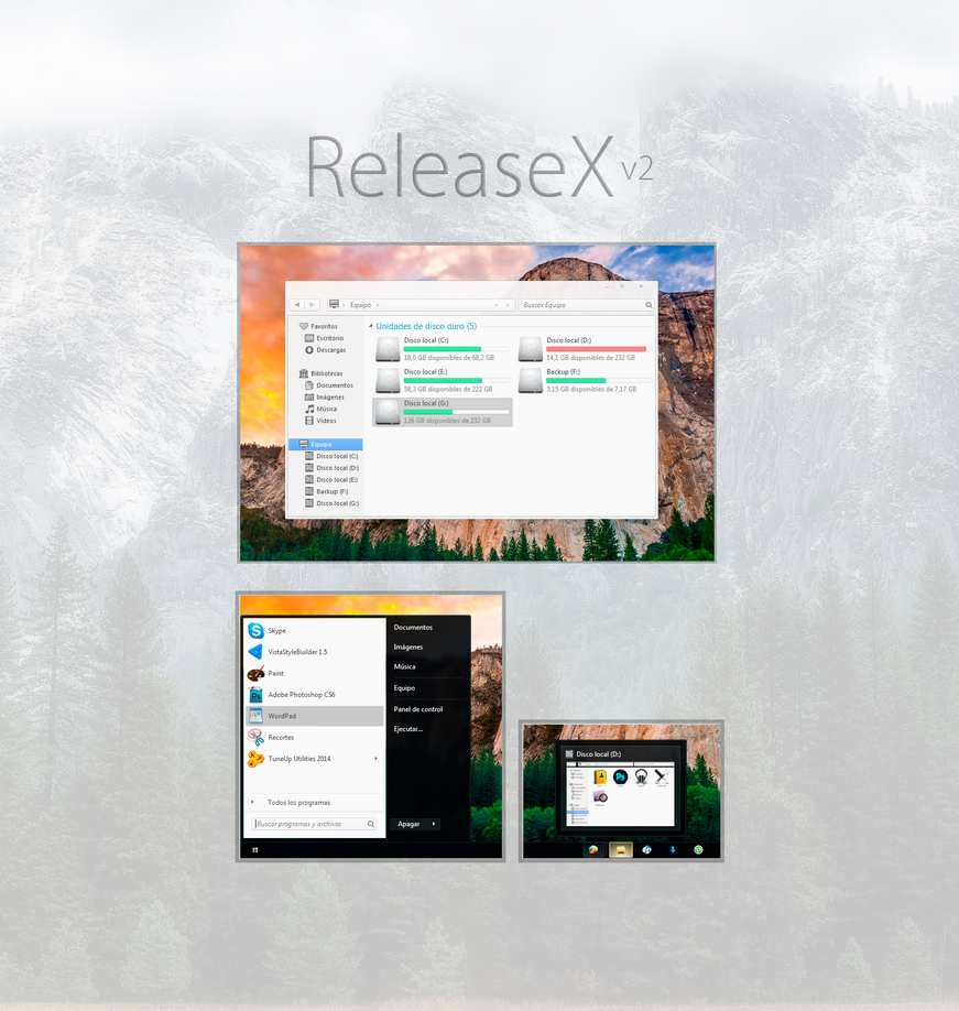 ReleaseX theme for Win7