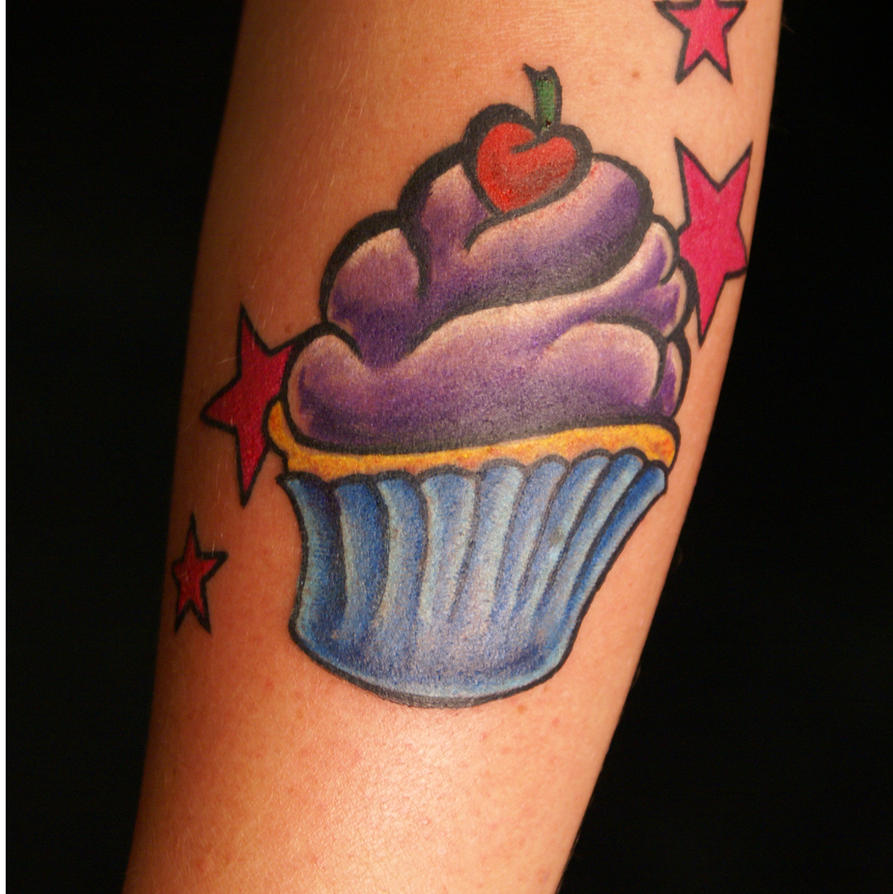 Small Cupcake Tattoo
