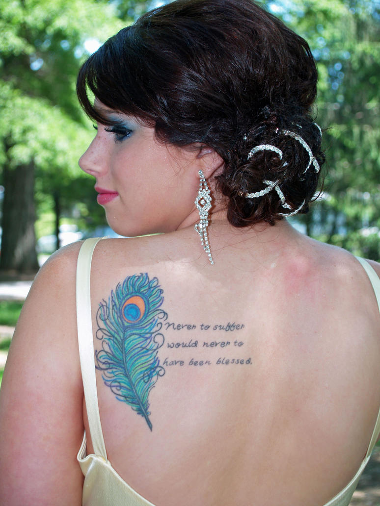Peacock Feather Tattoo Designs For Women Picture 3