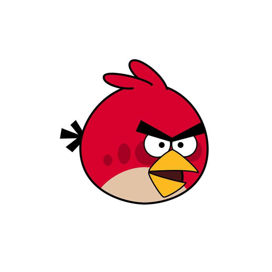Angry Bird - Red Bird by ~life-as-a-coder on deviantART