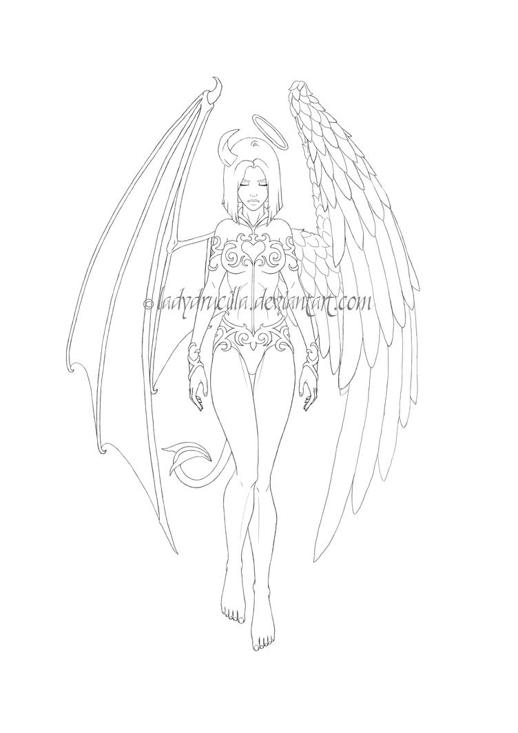 Mums Angel Devil Tattoo by