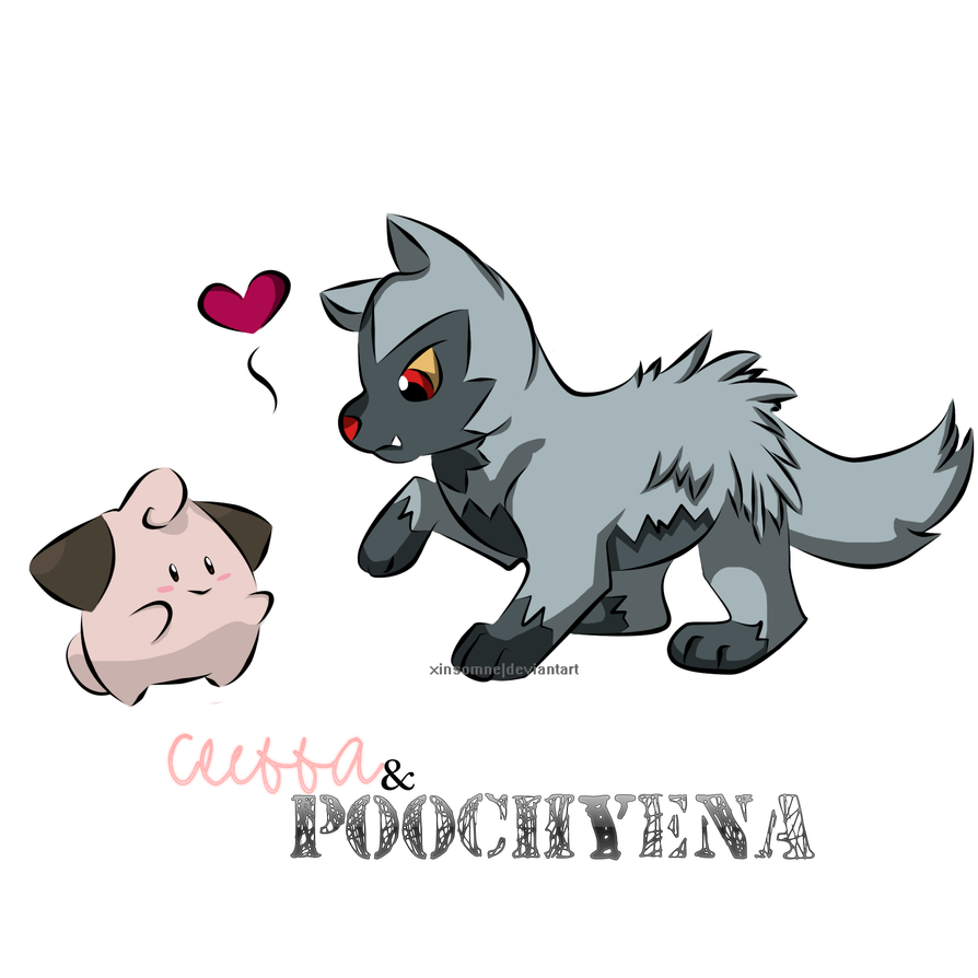 cleffa_and_poochyena___pokemon___by_xins