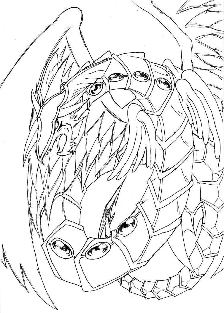 dark dragon coloring pages - photo #23