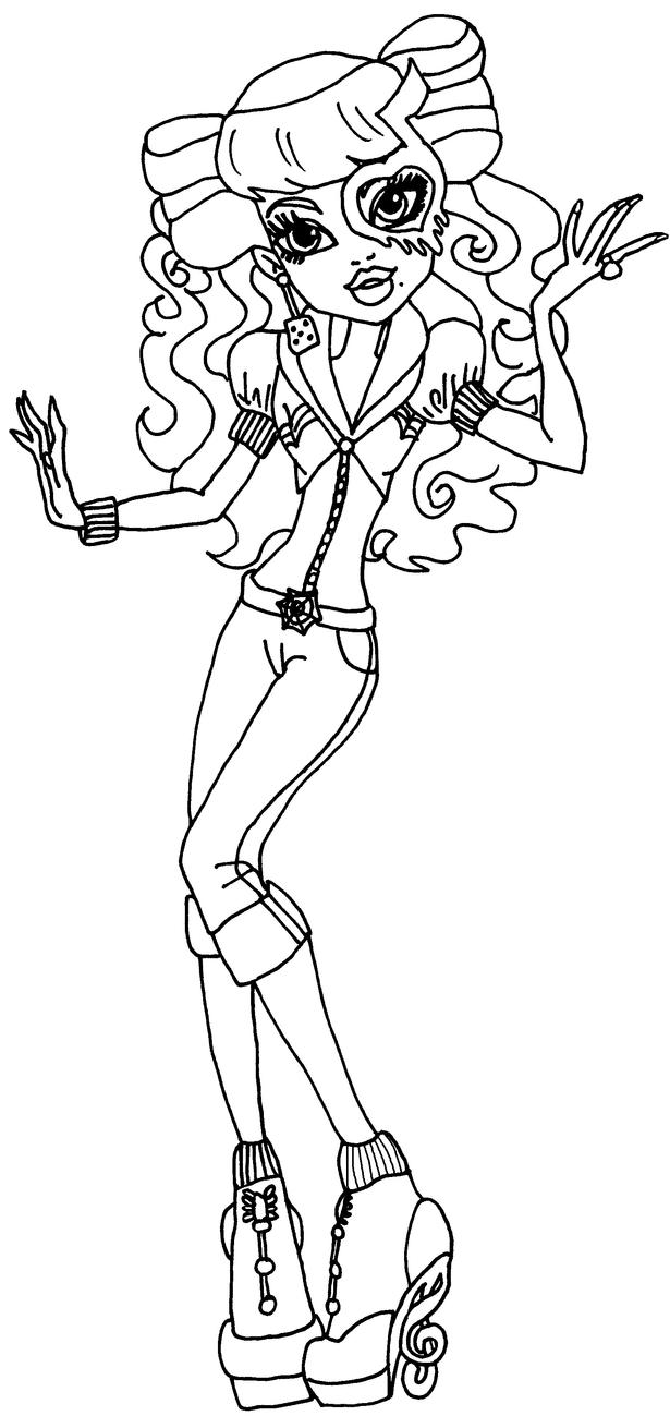 Monster High Freaky Fusion Avea Trotter coloring page Kinley Monster High Printables Pinterest