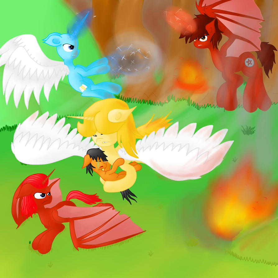 my_little_pony_angels_vs_demons_by_klara