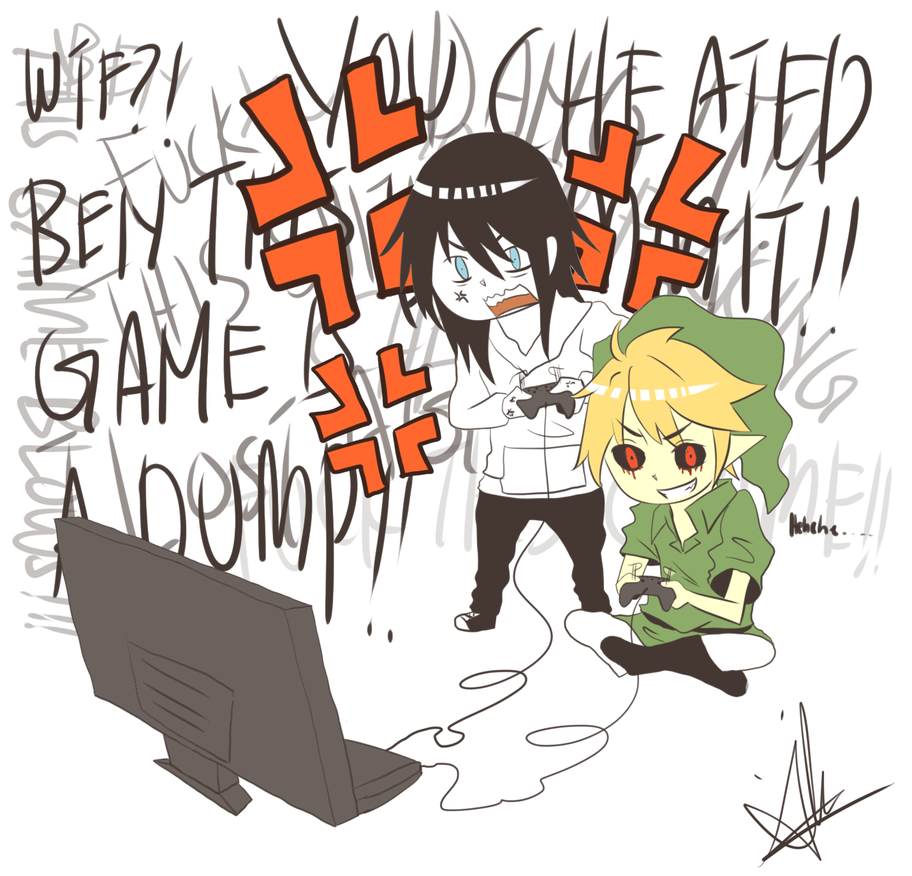 BEN vs Jeff-Video Game by Ari-chii19