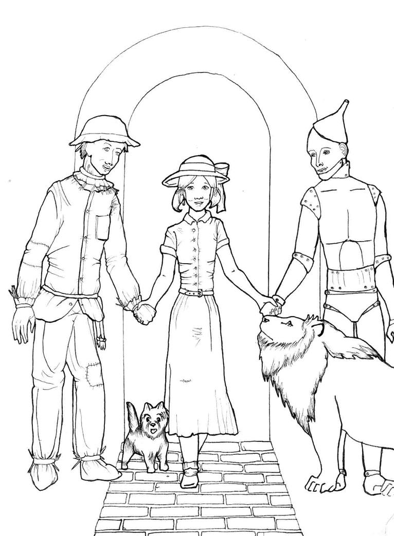 yellow brick road coloring pages - photo #12