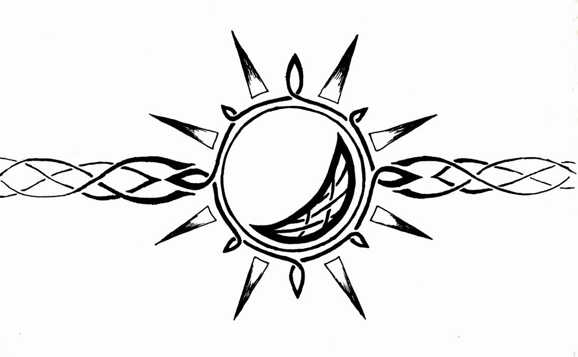Celtic Sun and Moon Armband by mrbobafett on deviantART