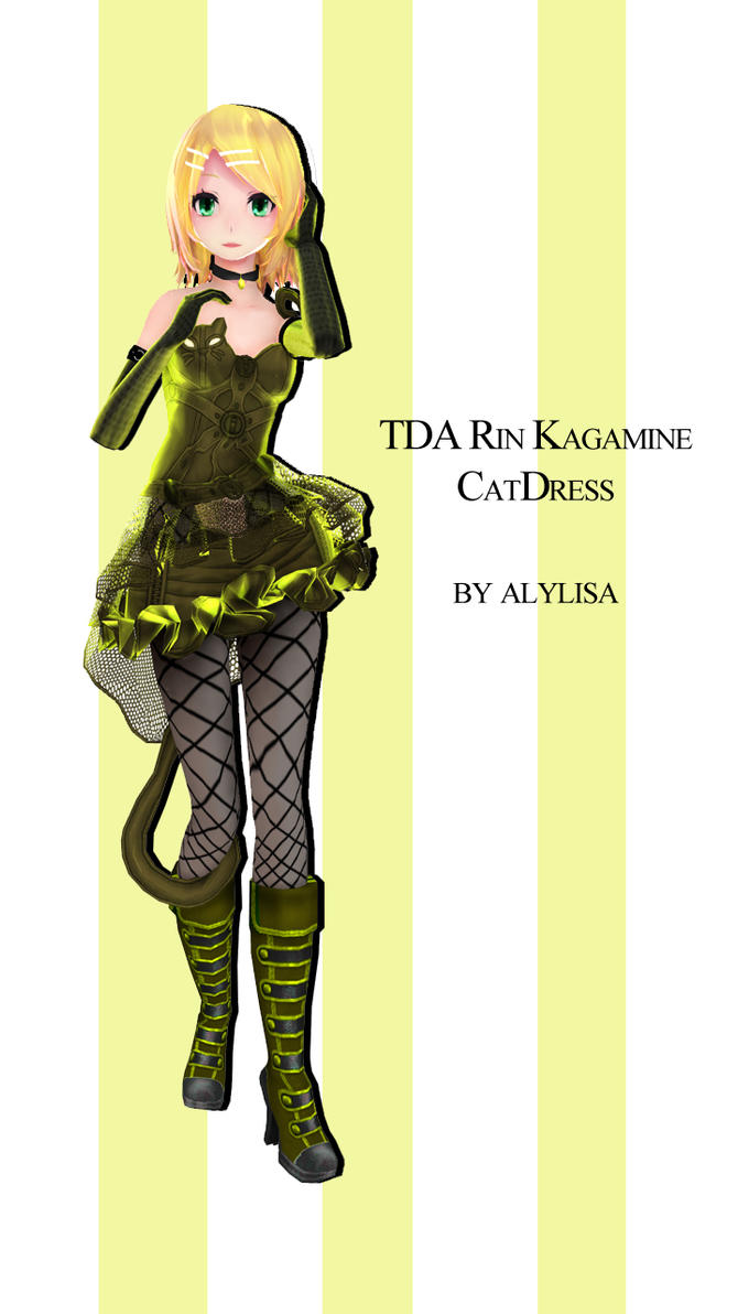 Tda Rin Kagamine CatDress DL by Alylisa
