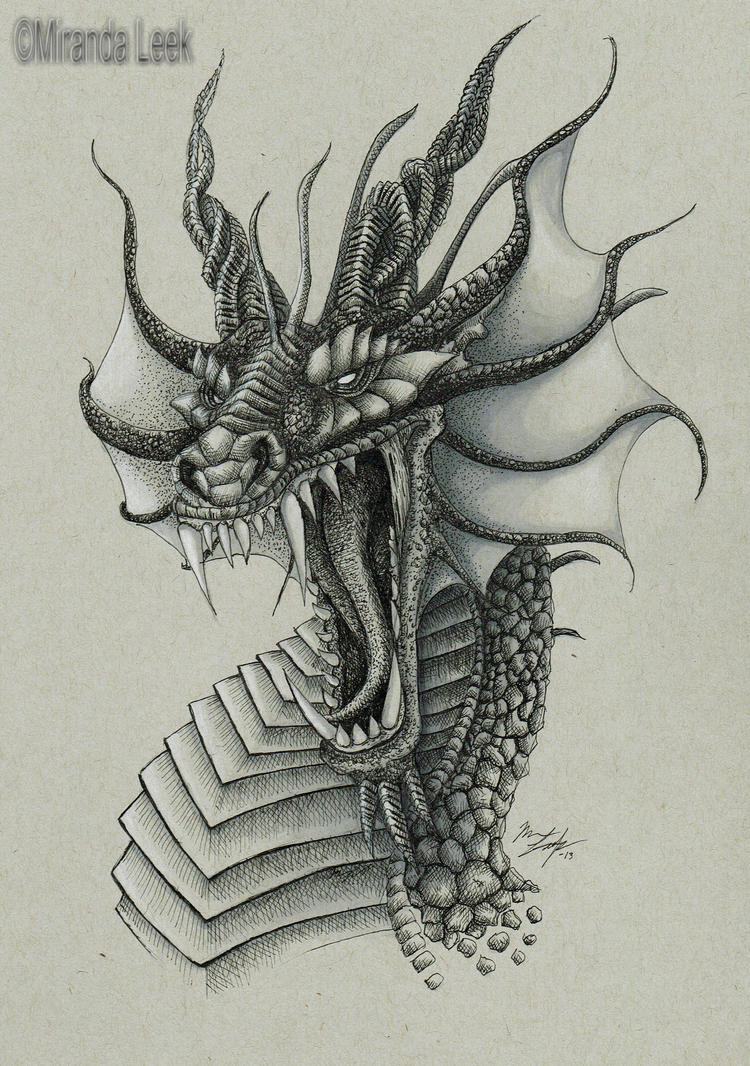Dragon Bust by railrunnermiranda